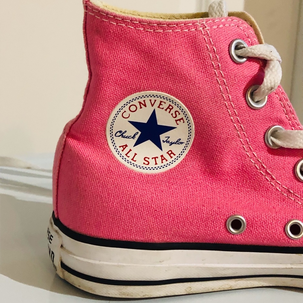Hot Pink Converse High-Tops